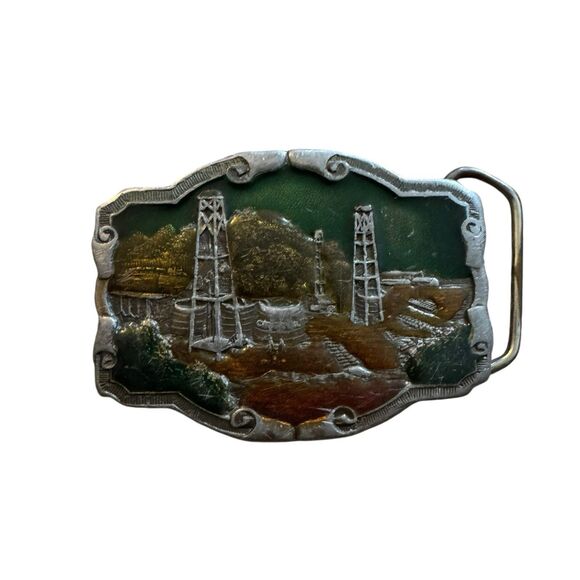 Vintage Koleaco Winco Of Kansas Oil Fields Belt Buckle USA - Picture 3 of 6